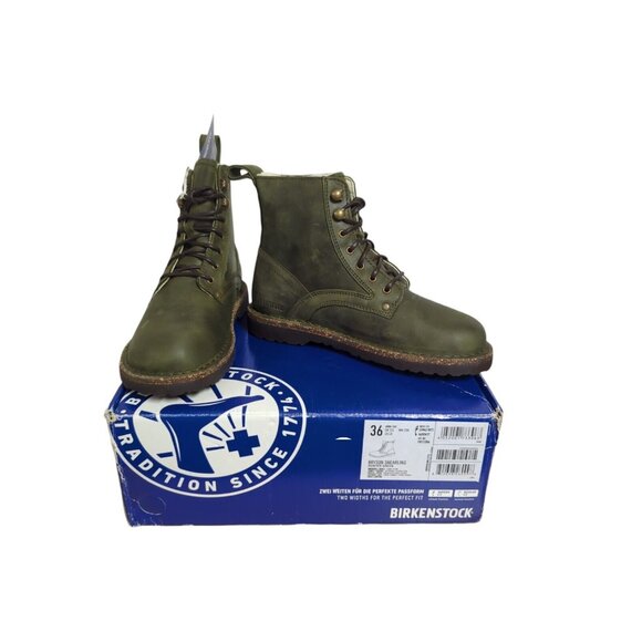 New Birkenstock Womens Boots Sz 5N Bryson Hunter Green Normcore Goblincore - Picture 6 of 10